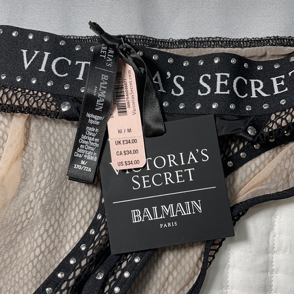 NWT Victorias Secret x BALMAIN Hiphugger Panties M - Picture 3 of 3